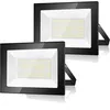 Image de 2PCs 50W Projecteur LED Exterieur 5000LM 6500K Spot LED Extérieur IP66 Blanc Froid Pour Patio Garage Jardin Terrasse Usine