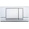 Image de Plaque de commande murale WC Schwab RIVA DUO double touche chromée mat