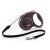 Image de Laisse enrouleur - Flexi - FU22C5-251-S-CP - 5m - Noir/Rose - Pour chiens jusquà 20kg