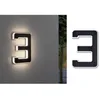 Image de Lampe de numéro de maison solaire - PAULMANN - 79844 - LED intégrée - Contemporain - Noir