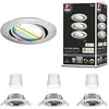 Image de Spot encastré LED Smart Home - PAULMANN - 92467 - RGBW - 3x49W - Acier brossé - Orientable