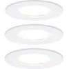 Image de Paulmann Nova Spot encastrable pour salle de bains jeu de 3 LED LED 18 W IP44 blanc mat