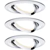 Image de Paulmann 93488 Nova Spot encastrable jeu de 3 LED LED 18 W chrome (brillant)