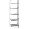 Image de Etagère latérale 40 x 28 x 137 cm Gris foncé