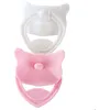 Image de Tétines pour poupées de 48 cm : Rose et blanc