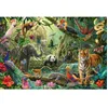 Image de Puzzle 100 pièces : Faune colorée dans la jungle