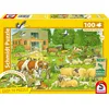 Image de Puzzle - SCHMIDT SPIELE - Familles d’animaux à la ferme - 100 pièces - Dès 6 ans