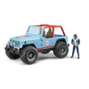 Image de Bruder Jeep Cross Country Racer Bleue Avec Conducteur en occasion ou reconditionné