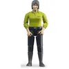 Image de Personnage miniature - BRUDER - Femme brune avec jean bleu foncé - Ech:1/16