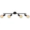 Image de Plafonnier - BRILONER - 2868-045 - Noir - 4x E27 pivotantes - Vintage