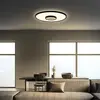 Image de Panneau LED rond avec effet miroir infini - noir