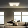 Image de Panneau LED carré avec effet miroir infini - chrome