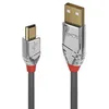 Image de Câble USB - Lindy - 36634 - 5 m - USB A vers Mini-USB B - 2.0 480 Mbit/s - Gris