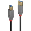 Image de Câble USB Lindy 36740 - 05m - USB A vers USB B - 3.0 (3.1 Gen 1) - 5000 Mbit/s - Noir