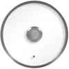 Image de Durandal Couvercles plat en verre cerclé inox pour poêles Légende - 24 cm