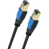 Image de Câble réseau Oehlbach D1C19351 RJ45 CAT 8.1 0.50 m noir