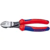 Image de Pince coupante diagonale - KNIPEX - 180 mm - Forte démultiplication - Manche bi-matière - Tête polie