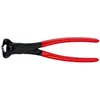 Image de Pince coupante en PVC - KNIPEX - 6801200L - Rouge - Plastique
