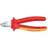 Image de Pince coupante isolante 1000 V - KNIPEX - 70 06 160 - Avec biseau - Tranchant allongé - Tête étroite chromée