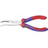 Image de Knipex 26 25 200 pour lélectronique et la mécanique de précision Pince plate à becs ronds coudée à 40° Acier électriqu