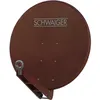 Image de Parabole - SCHWAIGER - 85 cm - Aluminium - Rouge brique - Prémontée