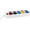 Image de Bloc multiprise - GAO - 5 prises - Avec interrupteurs 16A 230V
