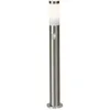 Image de Potelet exterieur avec detecteur CHORUS Acier ampoule E27 max 20 W - Brilliant