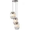 Image de Suspension - BRILLIANT - Slope - 3 flammes - Noir - Métal/Textile - Classique
