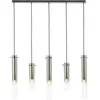 Image de Suspension - BRILLIANT - Glasini - 5 ampoules E14 - Design contemporain - Verre fumé