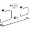 Image de Accessoires de salle de bain - GROHE - Essentials Cube 40758001 - 5 en 1 - Finition chromée - Laiton