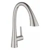 Image de Mitigeur Évier - Grohe - Zedra - Supersteel - Douchette Extractible - Économie dEau