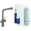 Image de Mitigeur - GROHE - Blue Home - Hard Graphite - Filtration - Bec Pivotant - 3 Types dEau