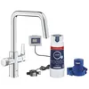 Image de Mitigeur dévier - GROHE - BLUE PURE - Filtration Ultrasafe - Bec pivotant - Finition chromée