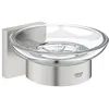 Image de GROHE QuickFix - Start Cube - Porte savon avec support - Fintion Supersteel 41096DC0 (à visser ou à coller)