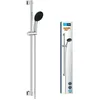 Image de Ensemble de douche avec pommeau 2 jets barre 90cm et flexible - GROHE Vitalio Start 110 26954001 - Economie deau - Chromé