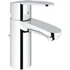 Image de GROHE Mitigeur lavabo Eurostyle Cosmopolitan 3355220E - Bec fixe - Limiteur de température ajustable -Economie deau-Chrome-Taille