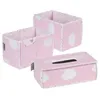 Image de Boîtes de rangement - Roba - Nuage Rose - 3 pièces - 1 porte-langettes - 2 porte-couches