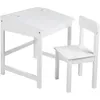 Image de Bureau Bébé - Enfant ROBA - Blanc - Avec Chaise et Espace de Rangement