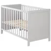Image de Roba 0176tp Lit Pour BÃ©bÃ© Lit BÃ©bÃ© Panneaux Mdf Gris en occasion ou reconditionné