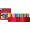 Image de FABER-CASTELL Etui de 60 Crayons de couleur Château accordéon - Coloris assortis