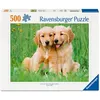 Image de Ravensburger - Puzzle 500 pièces - Les frères Golden Retriever (Collection bébés animaux) - dès 12 ans - 12001902