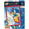 Image de Ravensburger   CreArt Kids 18x24cm   Numéro dArt   Sonic   Kit de peinture par numéros   Dès 7 ans   12023230