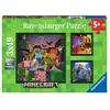Image de Puzzles 3 x 49 pièces : Biomes de Minecraft