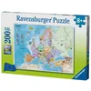Image de Ravensburger - Puzzle 200 pièces XXL - Carte dEurope - Mixte - A partir de 8 ans