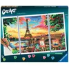 Image de CreArt Paris format triptyque 80x50cm - Peinture par numéros   Dès 12 ans   Ravensburger - 20134