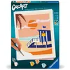 Image de CreArt 24x30 cm Beach Cottage Adulte Peinture par numéros 23896 Ravensburger