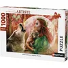 Image de Puzzle 1000 pièces - Nathan - Pleine lune - Adulte - 1000 pièces - Orange Vert Blanc