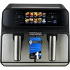 Image de Friteuse à air chaud - PROFICOOK - Double 8L - 2200W - 7 programmes - Acier inoxydable