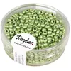 Image de Metallic - rocailles dépolies vert tilleul 26 mm ø boîte 17 g