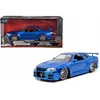 Image de Modèle de Voiture - JADA TOYS - NISSAN Skyline GT-R BNR34 - 1:24 - Bleu - Fast & Furious